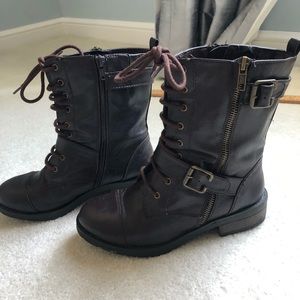 Brown Combat Boots